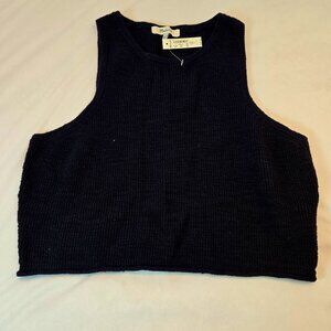 MADEWELL Birchmoor Crop Sweater Tank Top Sz: L